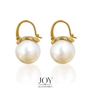18k gold plated pearl earring